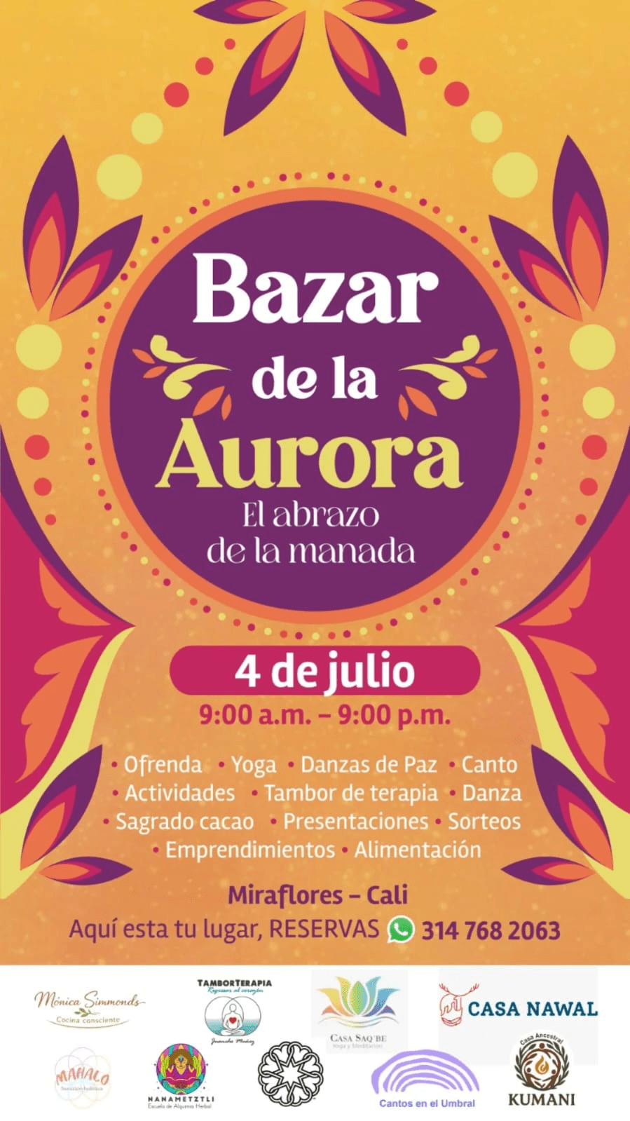 La economía del cuidado: síguenos en el bazar de la aurora.