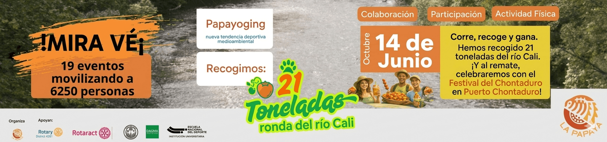 El día 14 de junio se realizará el papayoging de la asociación la papaya.